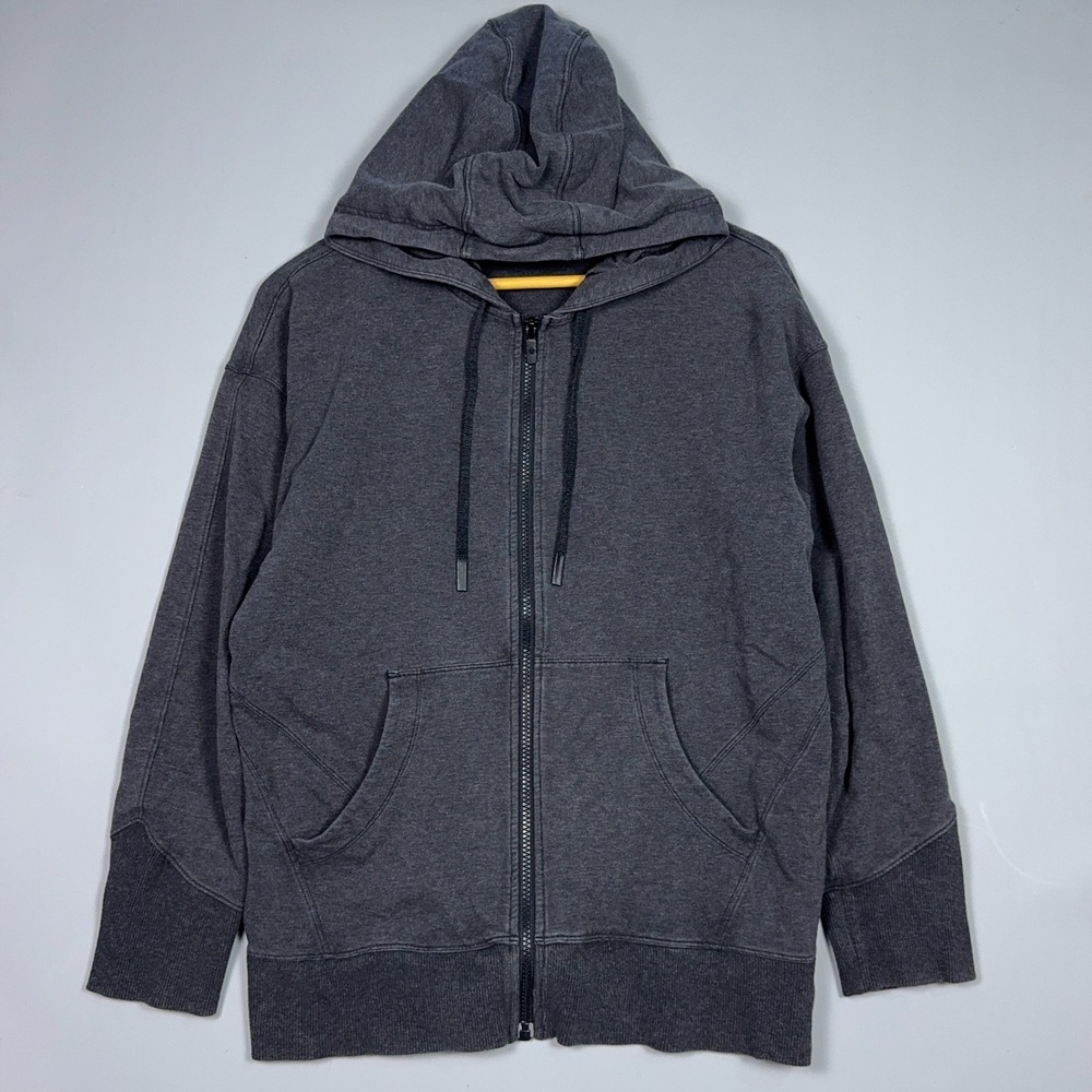 Lululemon Scuba Full Zip Hoodie Mens Size 6 Charcoal Grey Athleisure